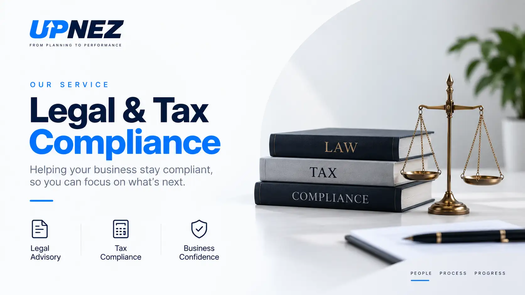 Legal and tax compliance services for businesses by UPNEZ
