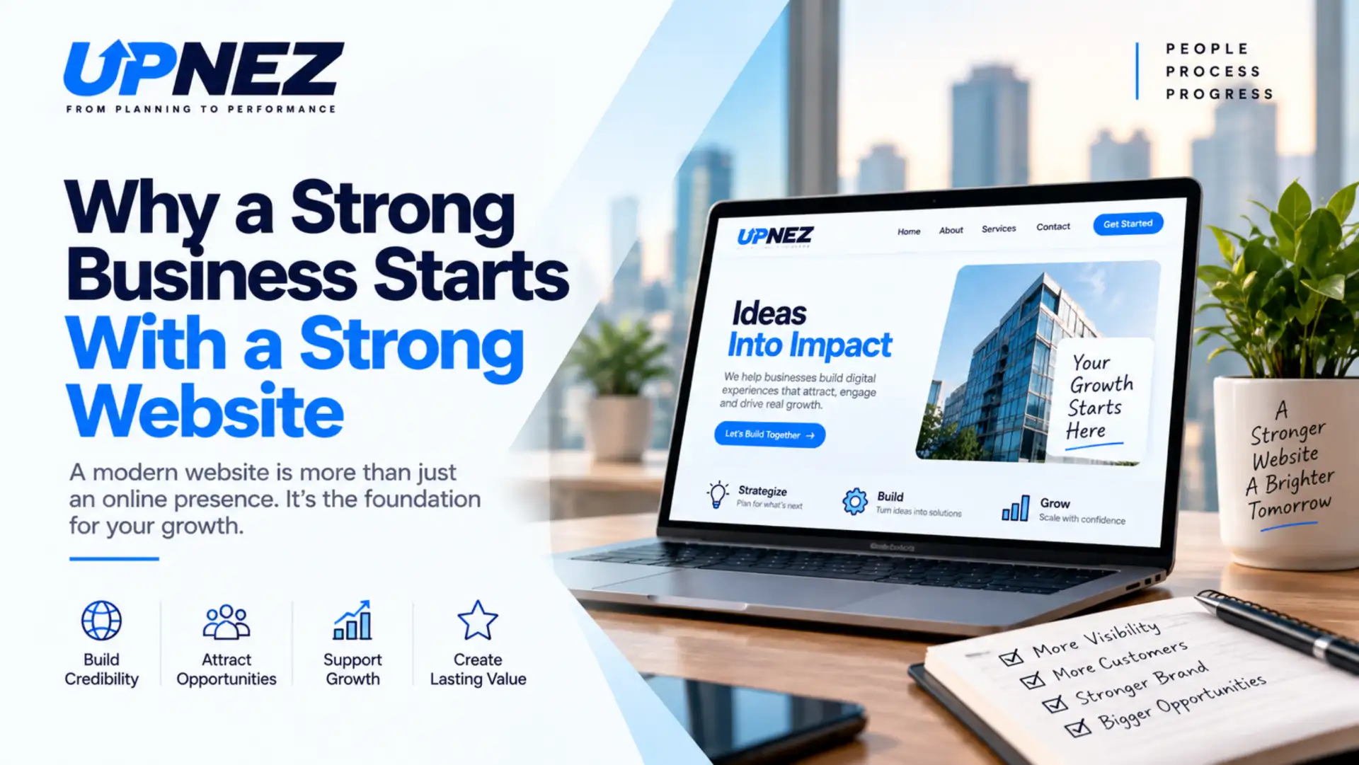 Strong business website designed to build credibility, attract customers, and support long-term business growth